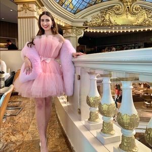 Giambattista Valli X H&M pink tulle dress